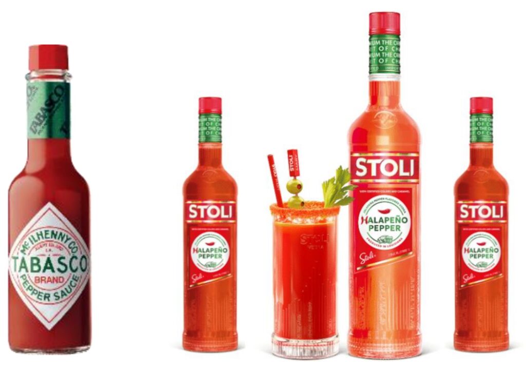 Tabasco vs Stoli trade dress